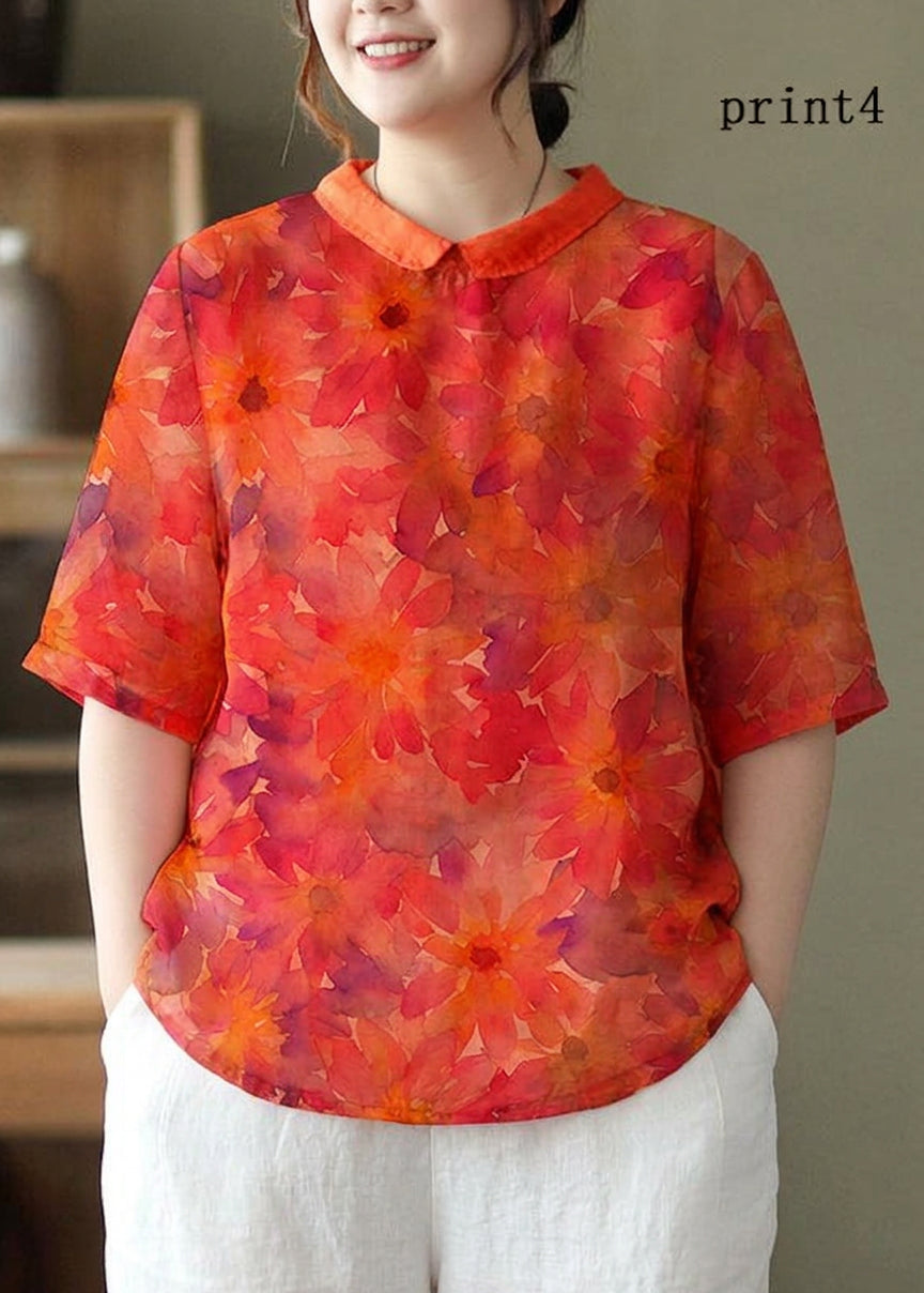 Sadie | Floral Mock Neck Shirt