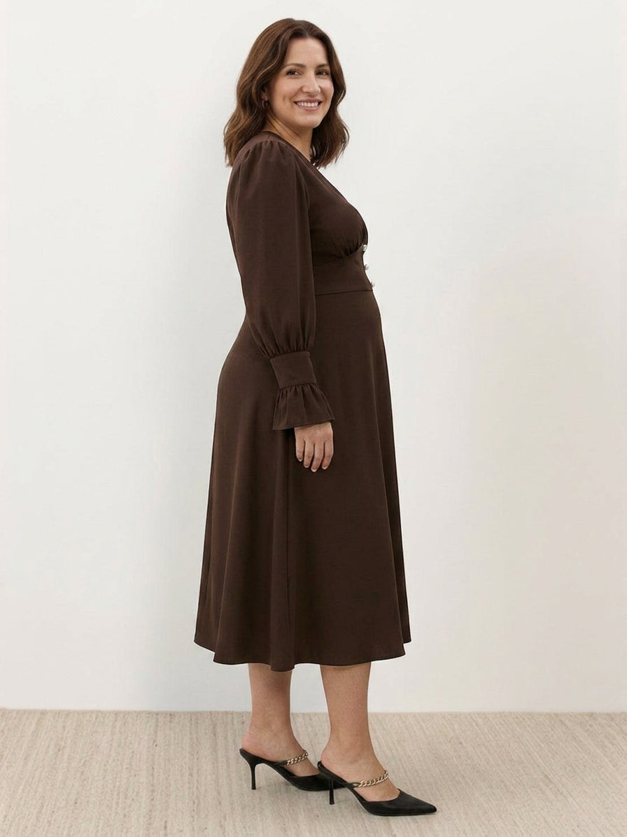 Dorothy | V-Neck Midi Dress