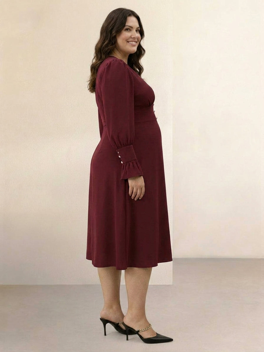 Dorothy | V-Neck Midi Dress