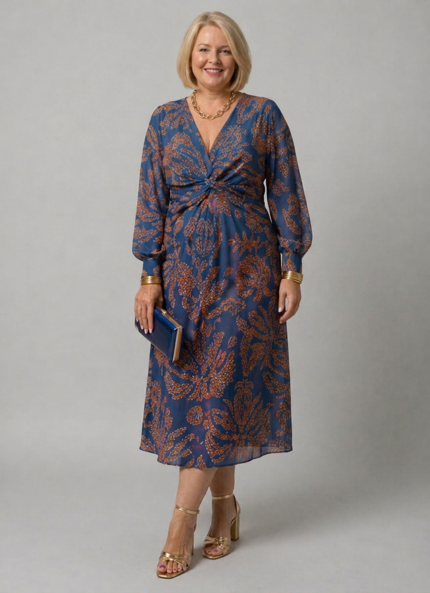 Felicity | Paisley V-Neck Maxi Dress