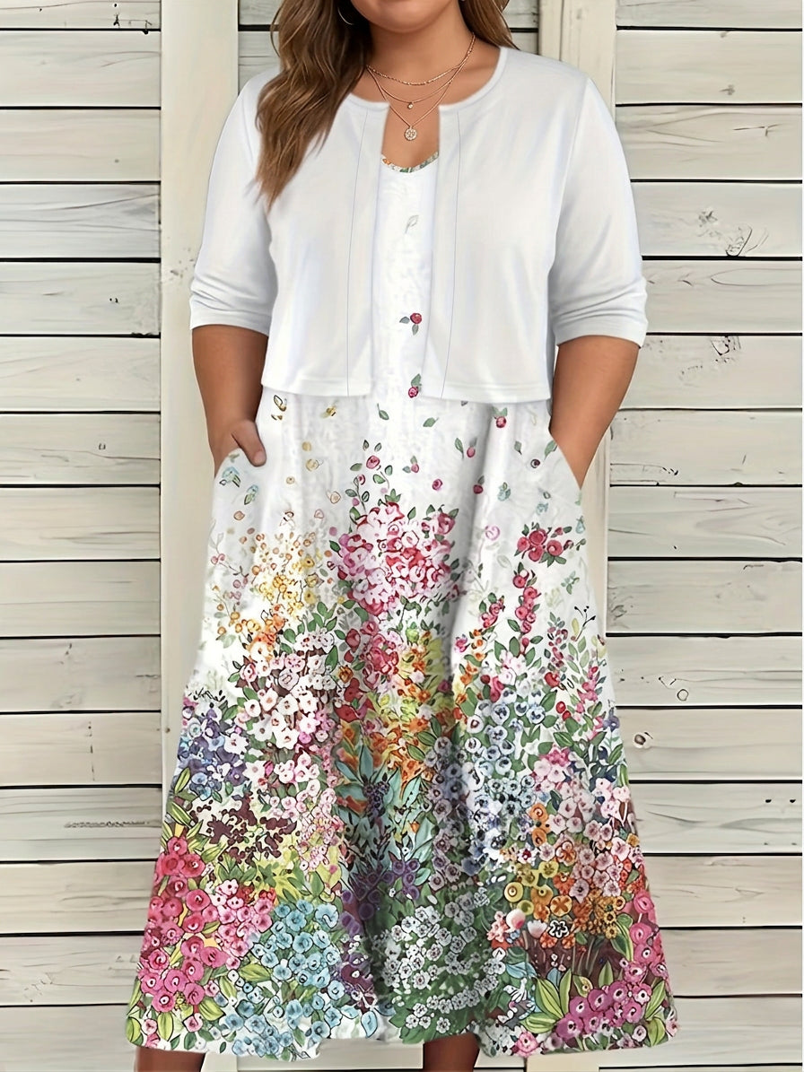 Fallon | Floral Sleeveless Two-Piece Set