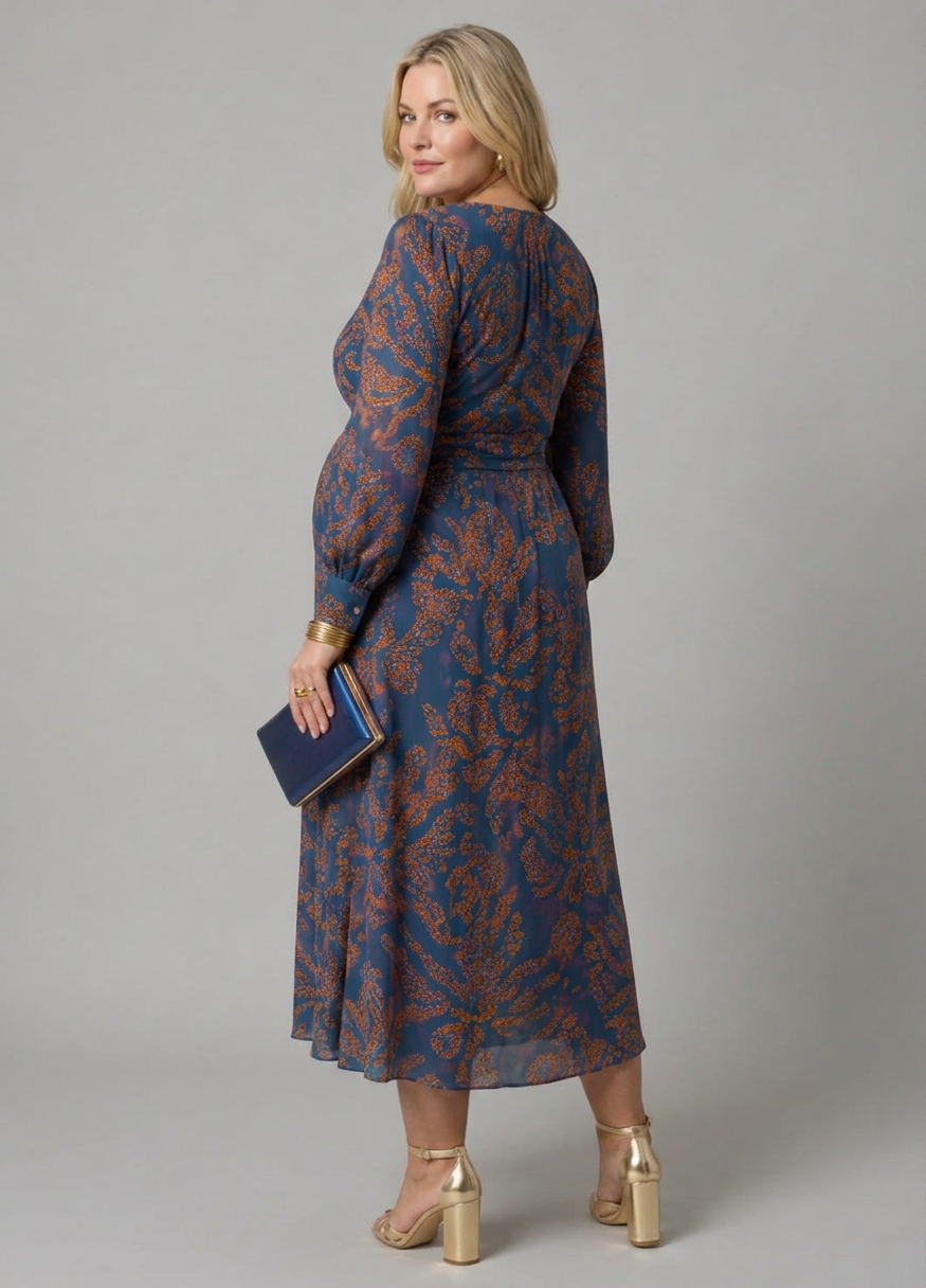 Felicity | Paisley V-Neck Maxi Dress