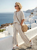 Rachel | Knit Striped Two-Piece Set