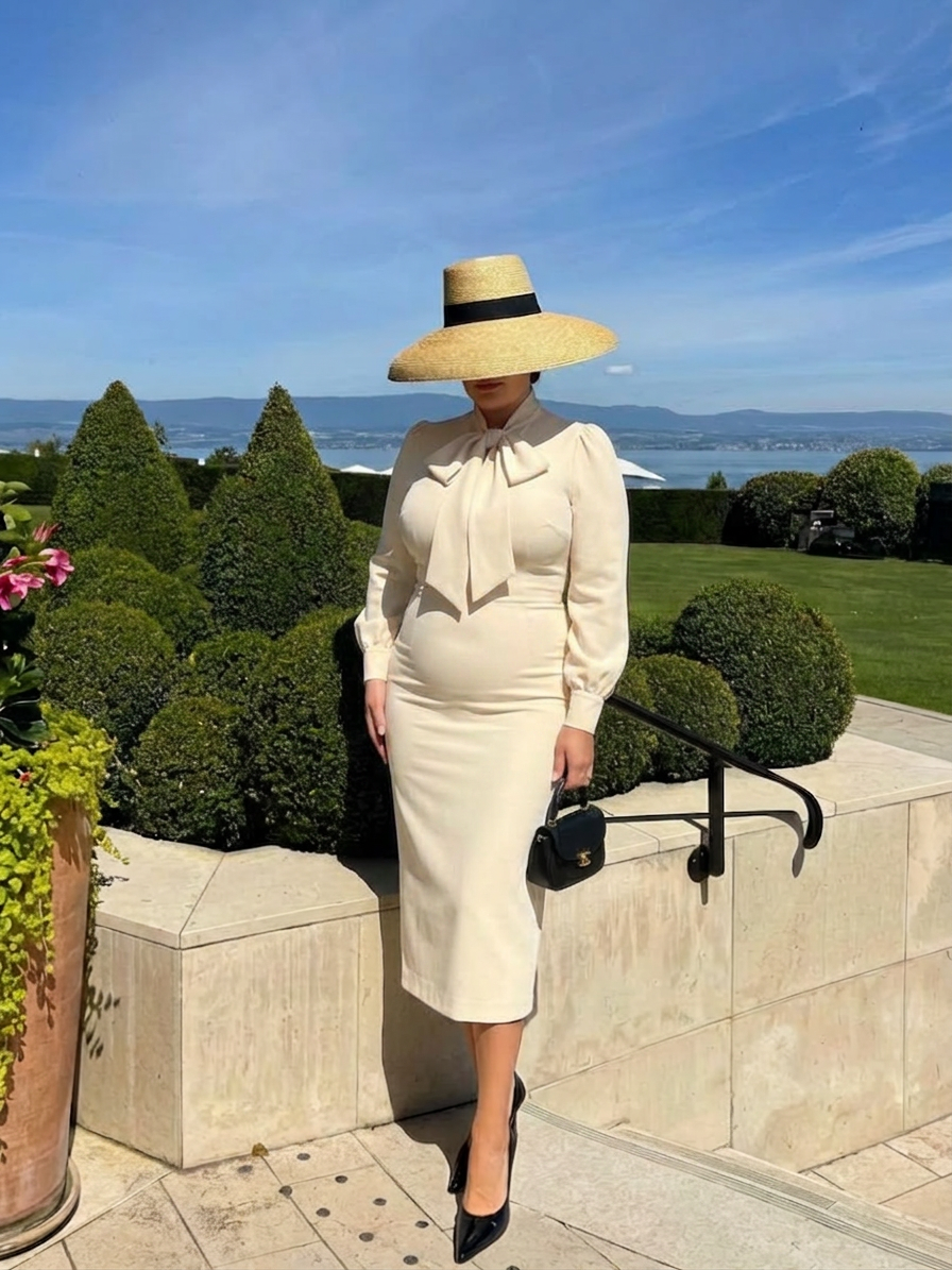 Jordan | Long Sleeve Knee-Length Dress