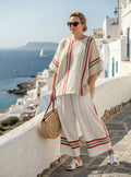 Helena | Linen Striped Two-Piece Set