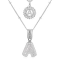 Beatrice | Initial Pendant Cubic Zirconia Necklace Set for Women