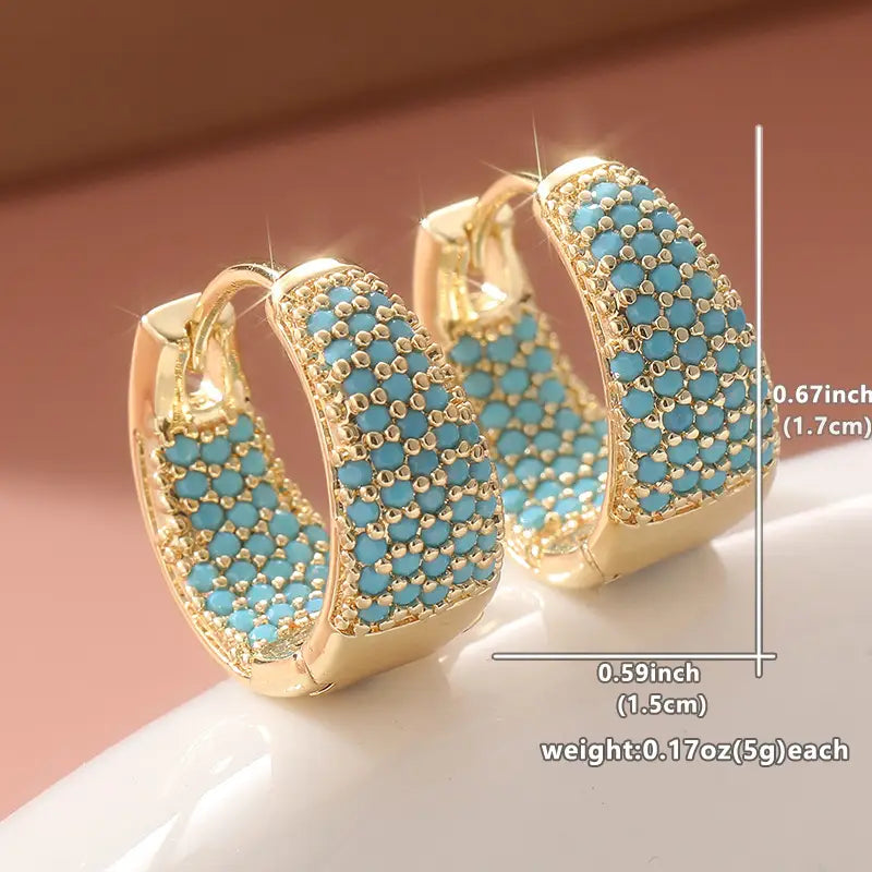 Isabella | Huggie Hoop Cubic Zirconia Earrings for Women