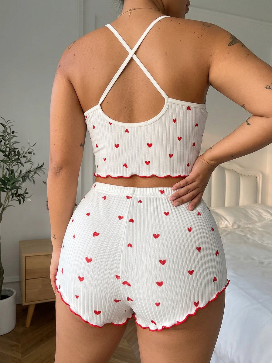 Julie | Knit Sleeveless Two-Piece Shorts Set