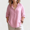 Adriana | Linen V-Neck Blouse