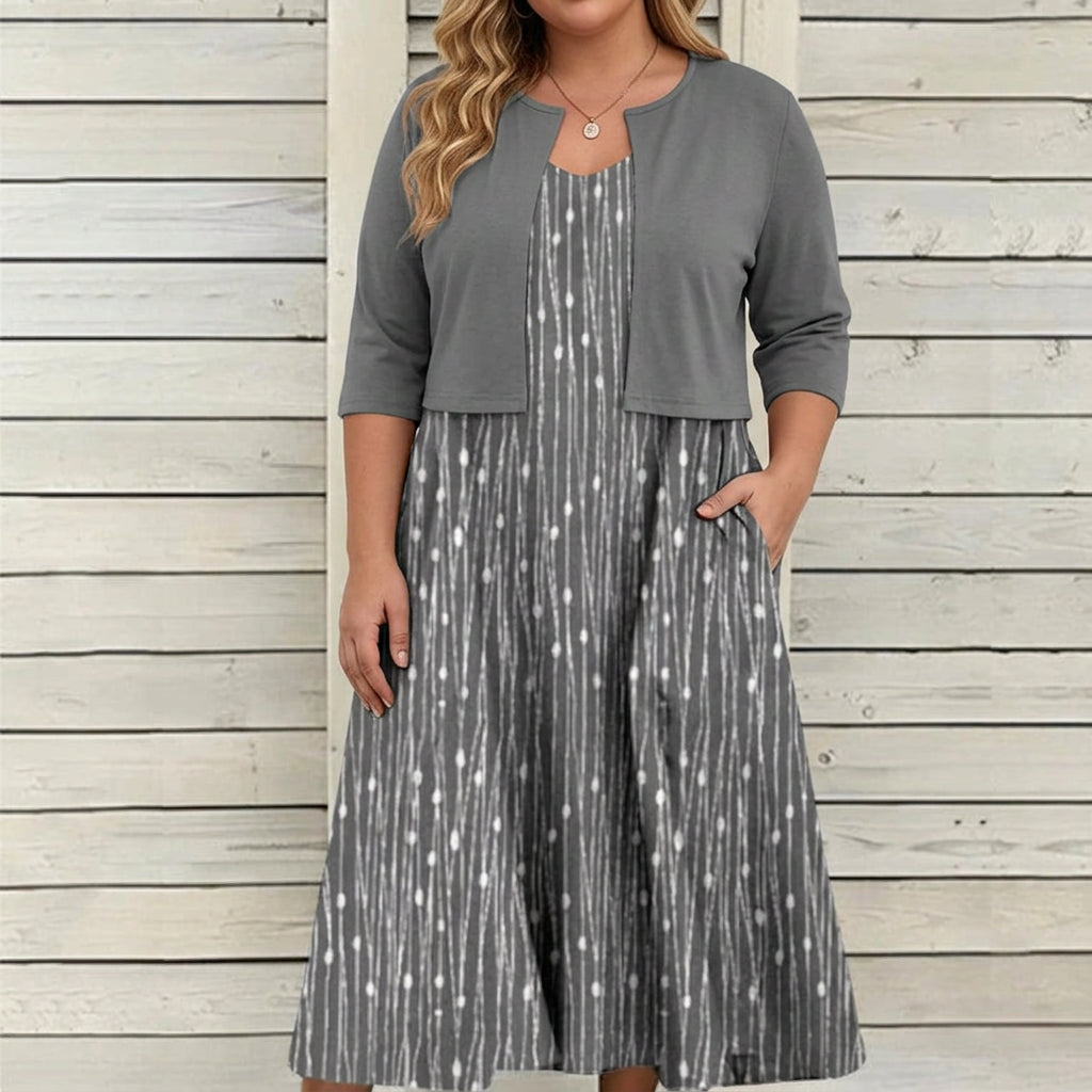 Muriel | Polka Dot Sleeveless Two-Piece Set