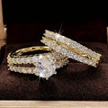 Tina | Stacking Cubic Zirconia Ring Set for Women