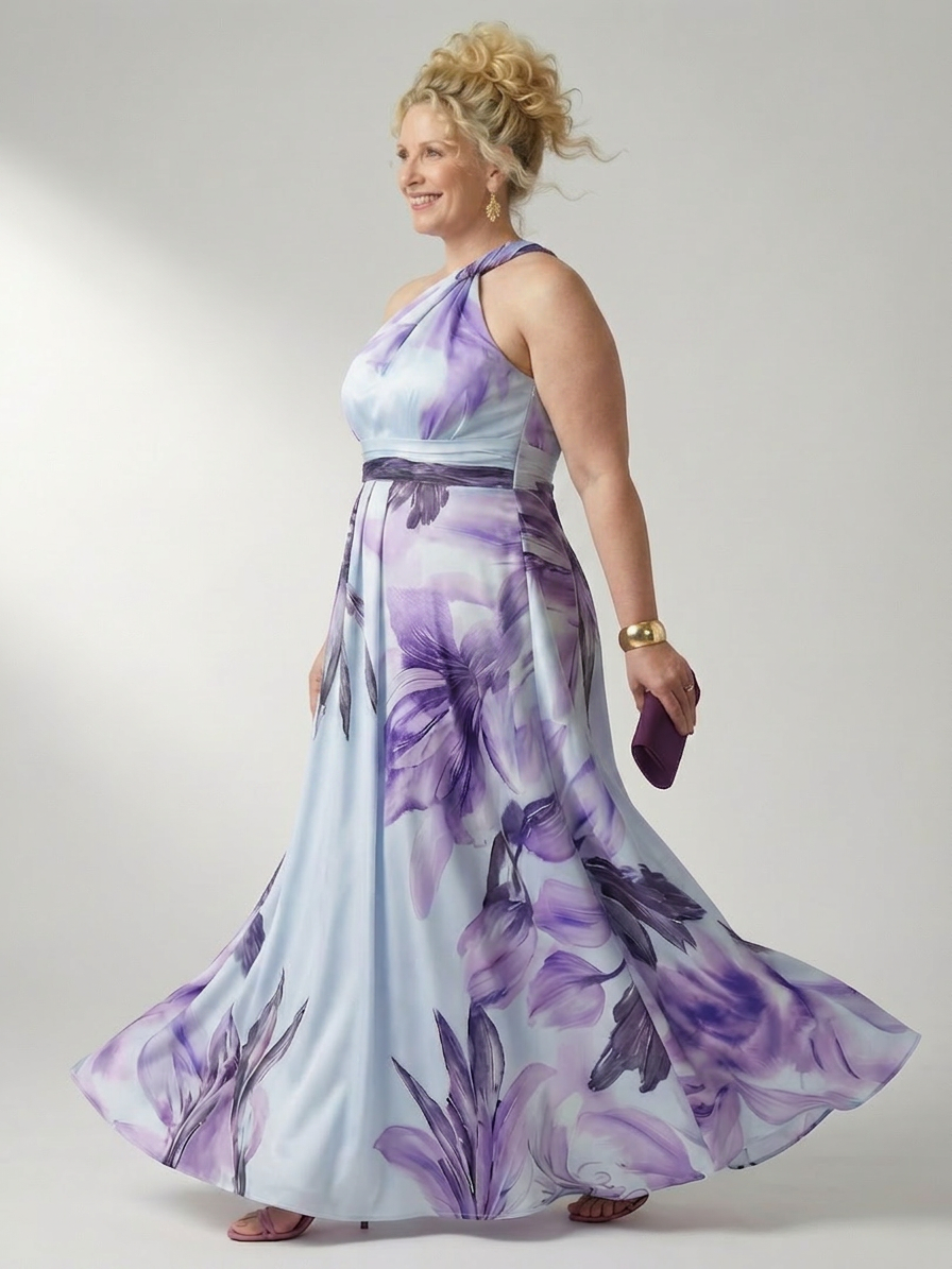 Rhonda | Floral Halter Maxi Dress