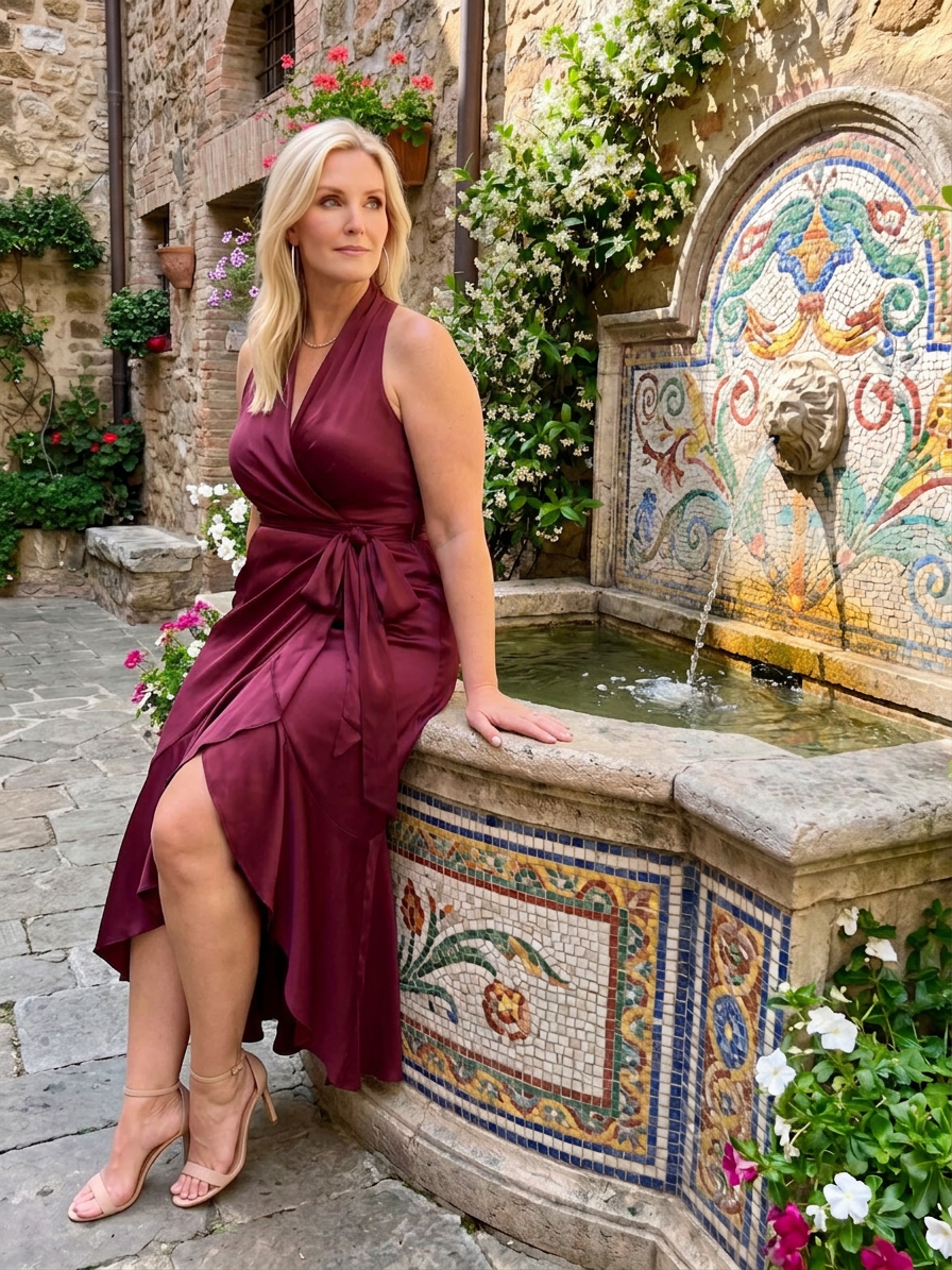 Alexa | Satin Halter High-Low Maxi Dress