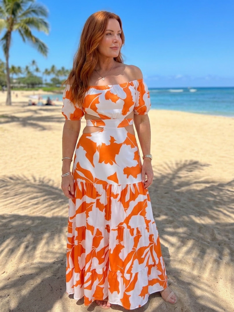 Cassidy | Floral Off-Shoulder Maxi Dress