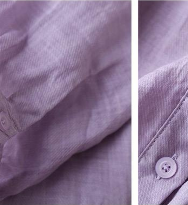 Colleen | Cotton Mock Neck Shirt