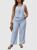 Iris | Tropical Sleeveless Two-Piece Set