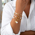 Gloria | Chain Pearl Bracelet Set for Women