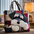 Gail | Schnauzer Puppy Quilted Tote Bag