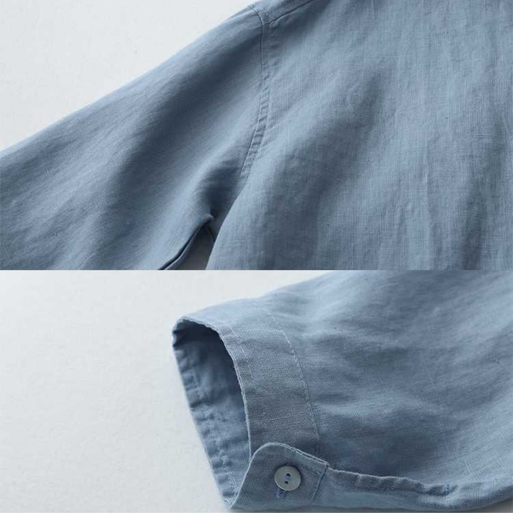 Mackenzie | Denim V-Neck Shirt
