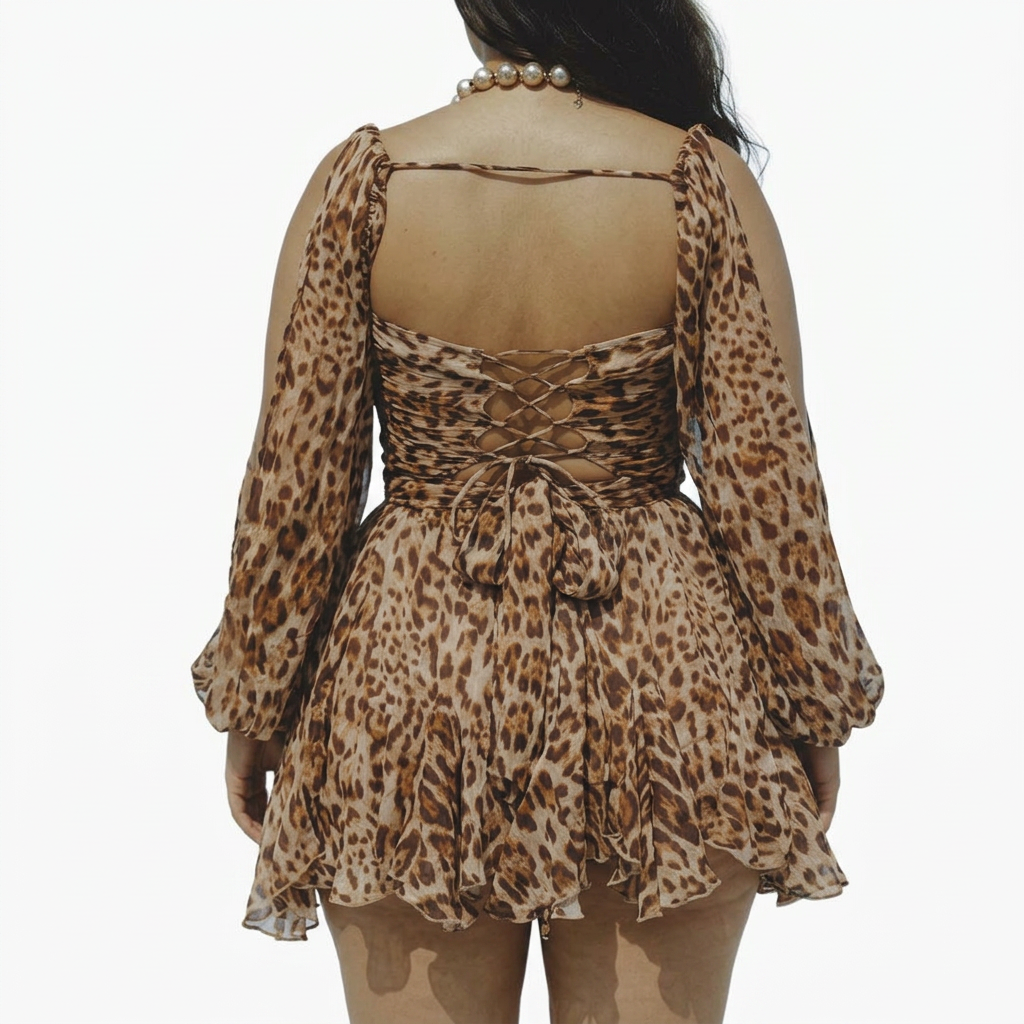Miriam | Chiffon Sweetheart Mini Dress