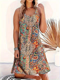 Karina | Paisley V-Neck Mini Dress