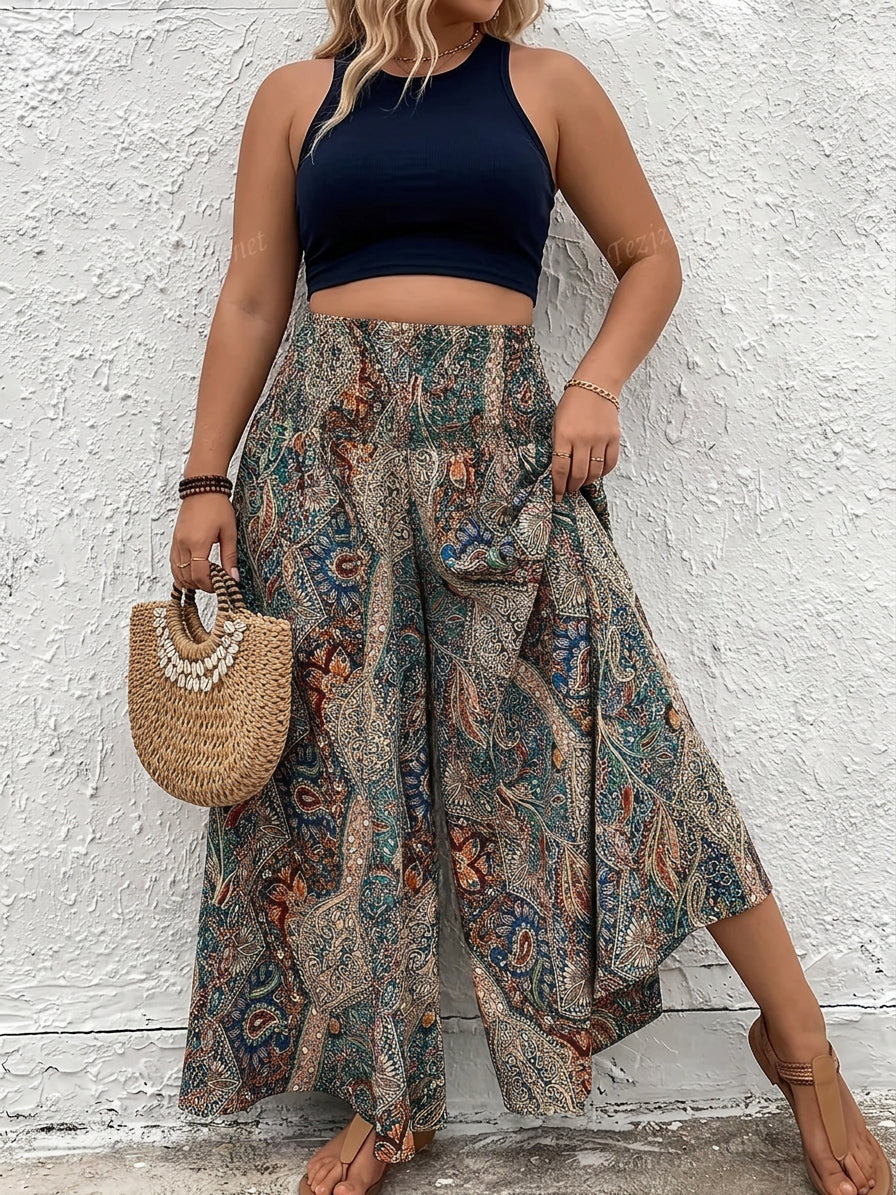 Carol | Paisley Palazzo Pants