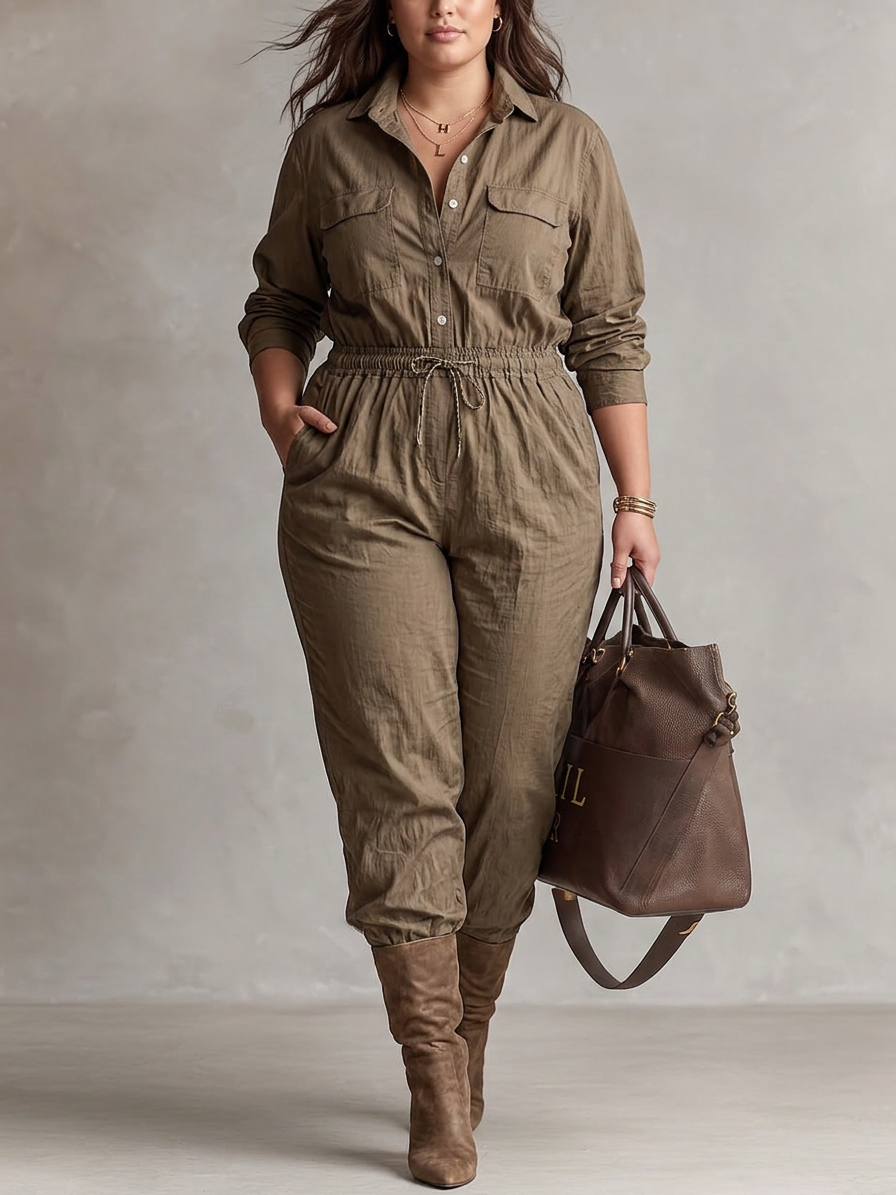 Luna | Collared Jumpsuit
