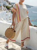 Kirsten | Linen Striped Two-Piece Set