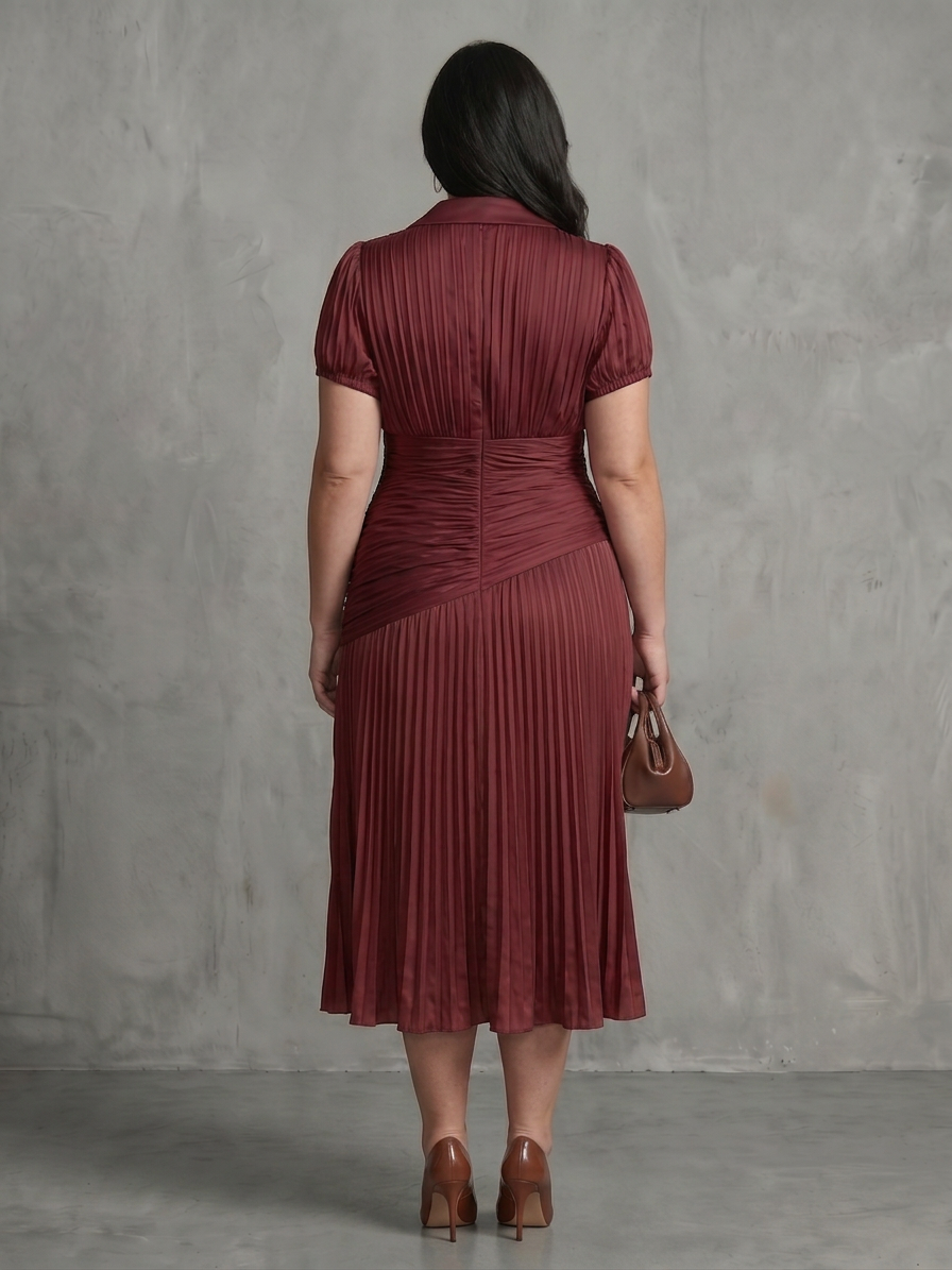 Leigh | Collared Midi Dress
