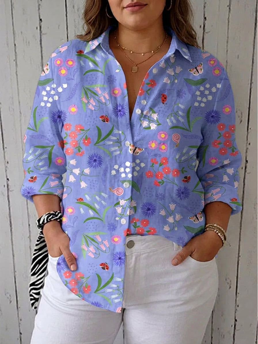 Hattie | Floral Collared Blouse