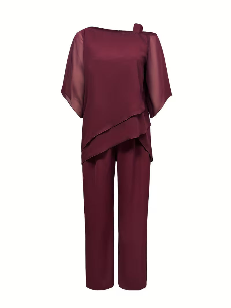 Salma | Chiffon Two-Piece Set