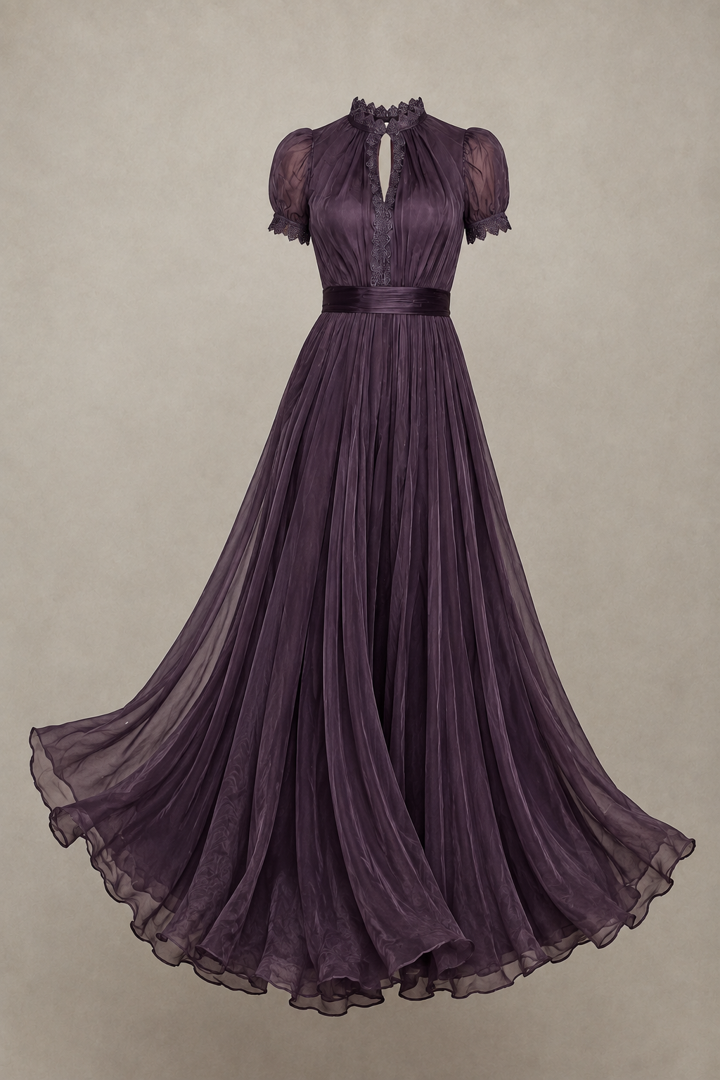 Dakota | Chiffon Puff Sleeve Maxi Dress