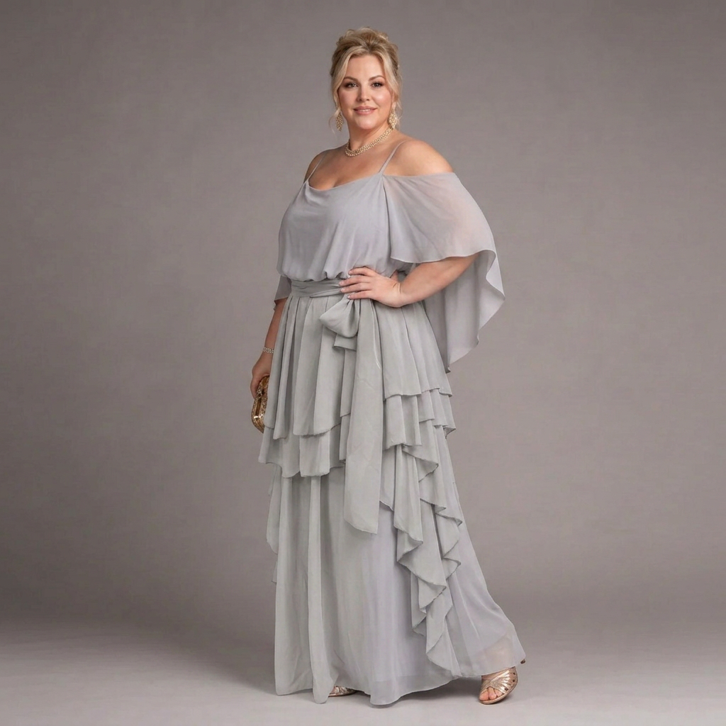 Opal | Chiffon Two-Piece Skirt Set