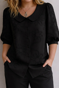 June | Floral Collared Blouse