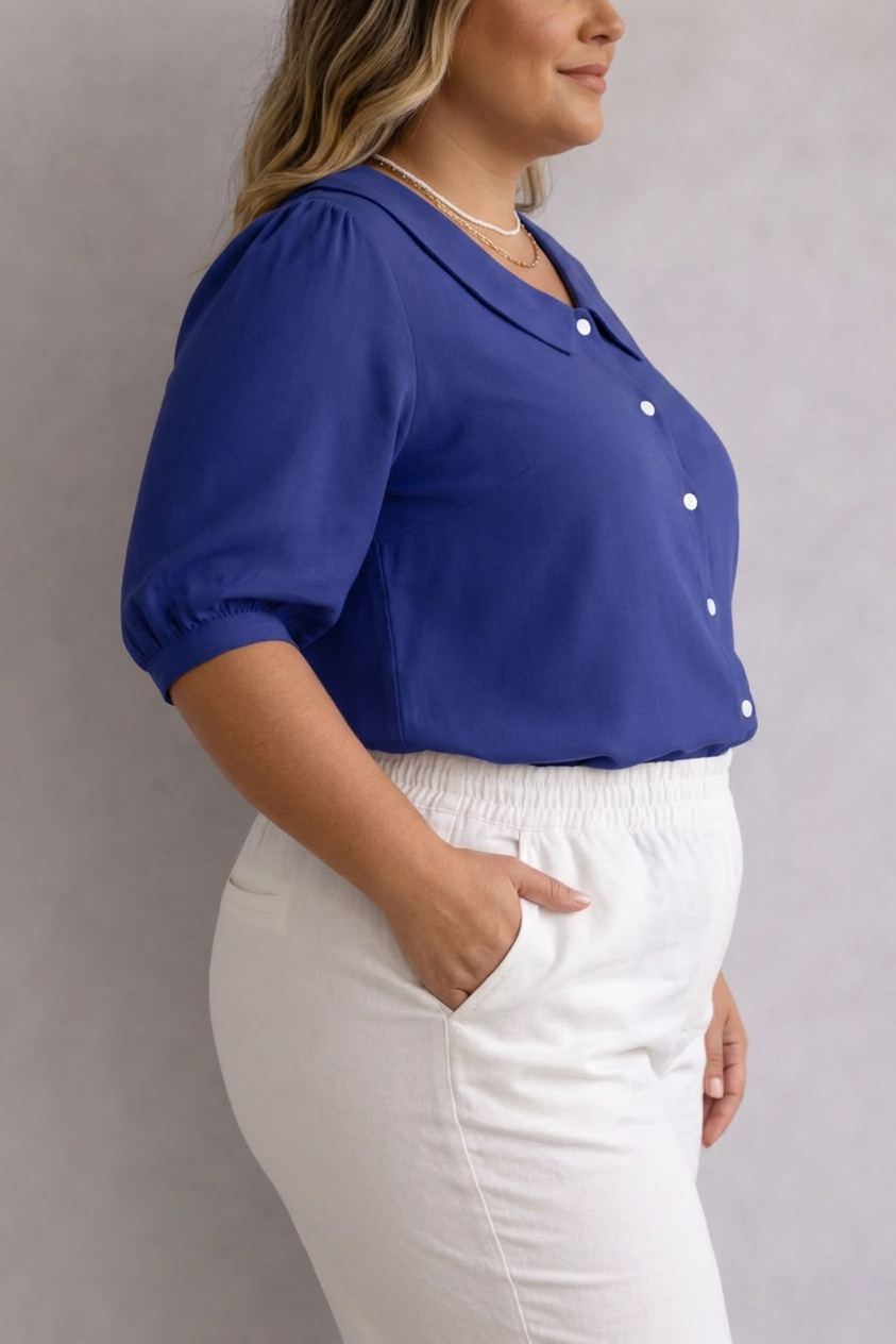 Paula | Collared Blouse