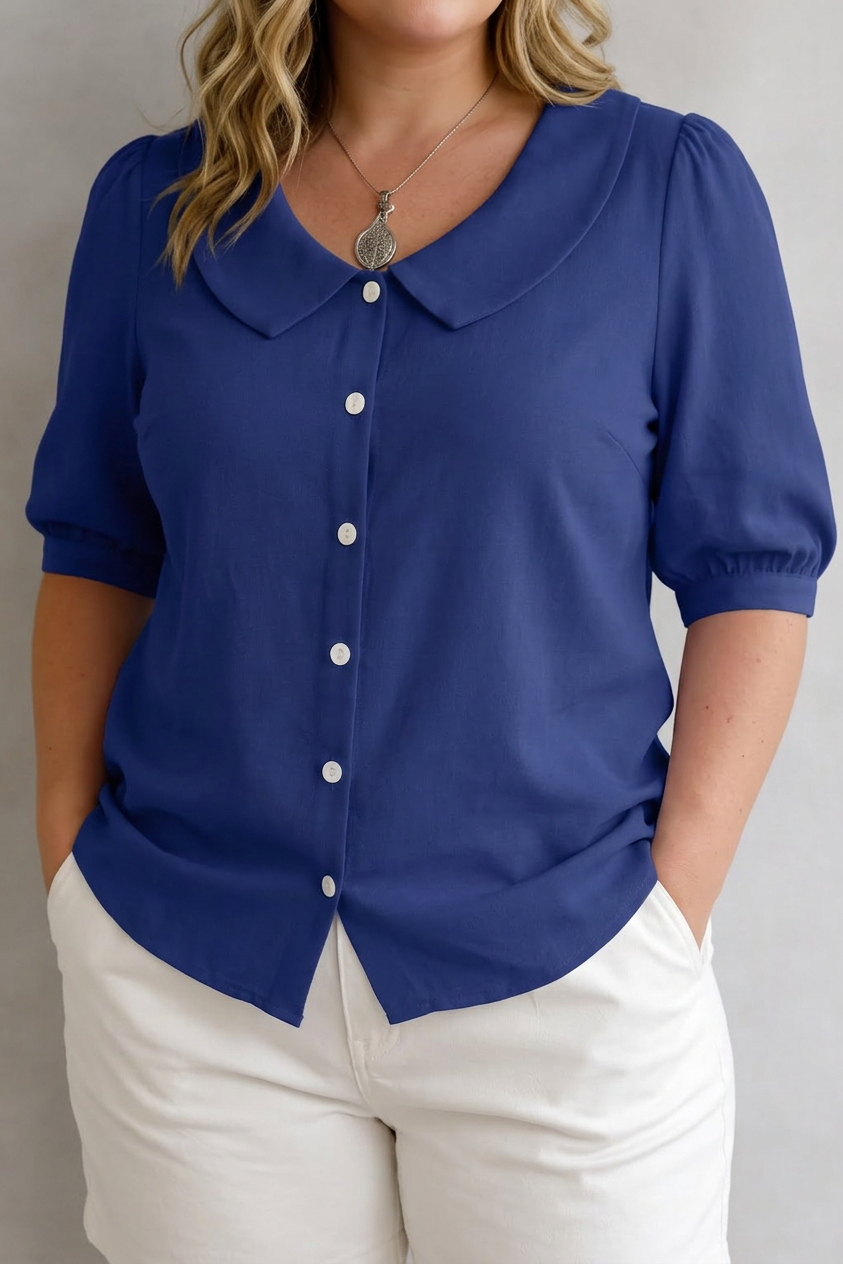 Paula | Collared Blouse