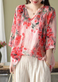 Harper | Floral V-Neck Blouse