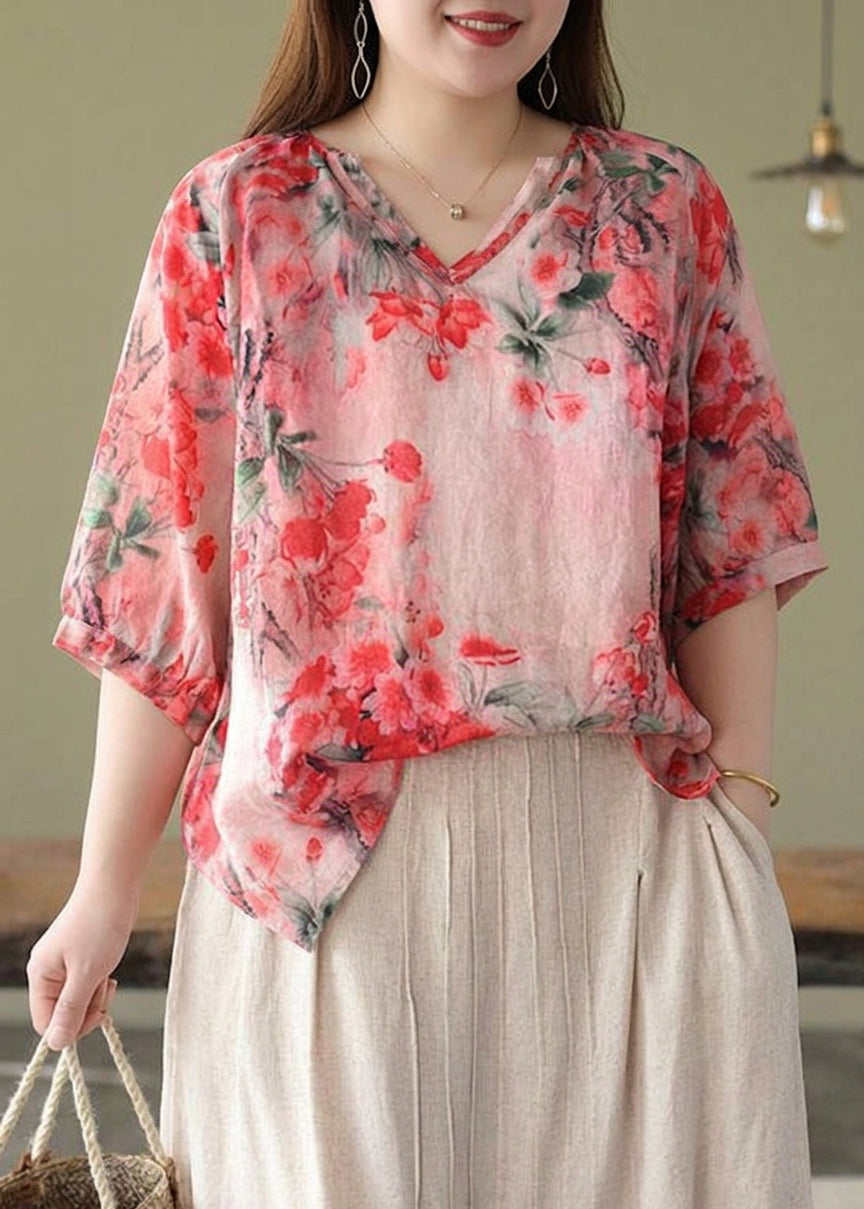 Harper | Floral V-Neck Blouse