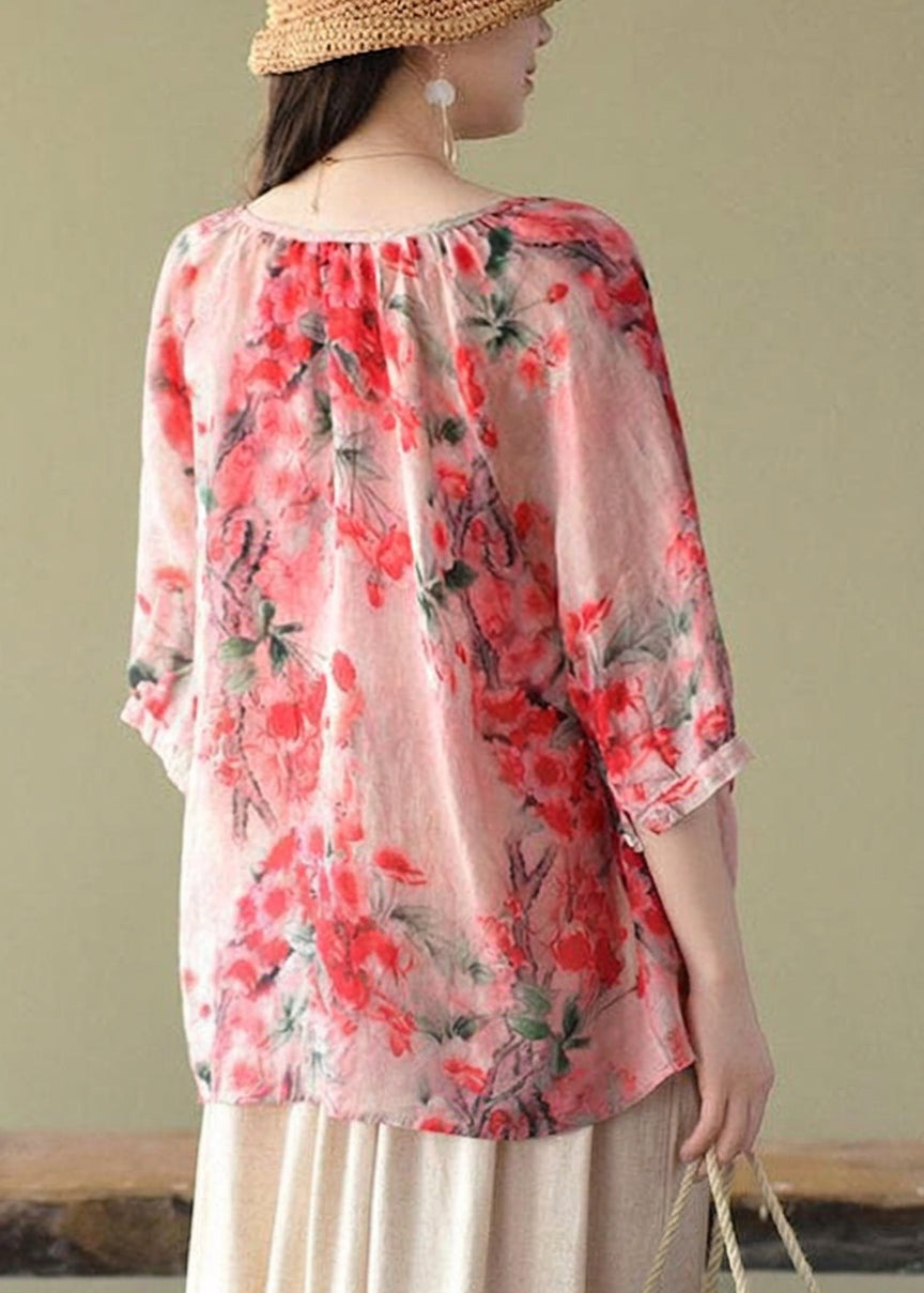Harper | Floral V-Neck Blouse