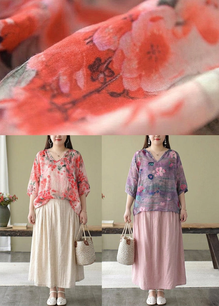 Harper | Floral V-Neck Blouse