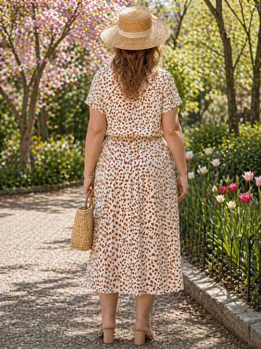 Katelyn | Floral Collared Midi Dress