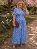 Thea | Floral V-Neck Maxi Dress