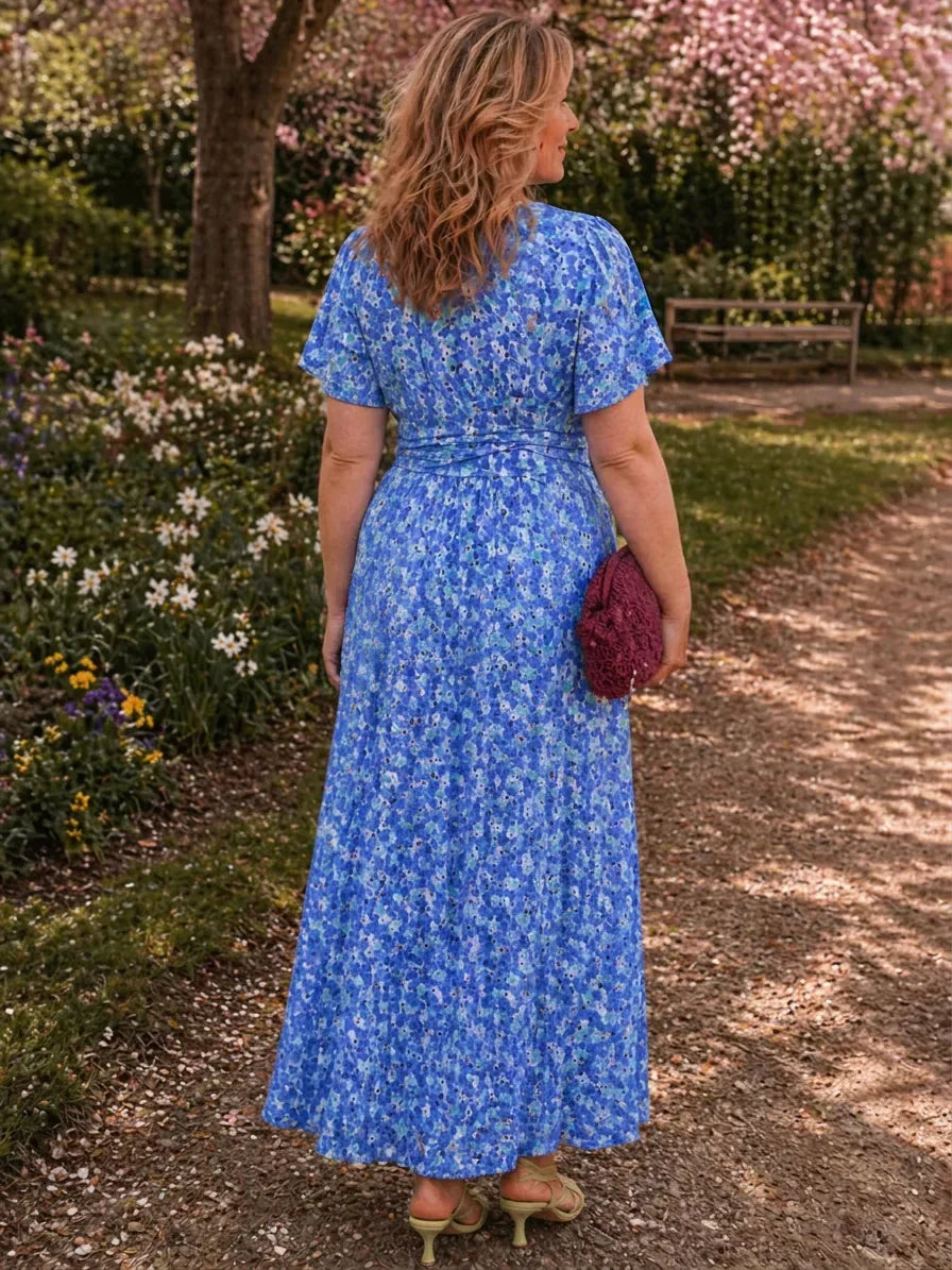 Thea | Floral V-Neck Maxi Dress