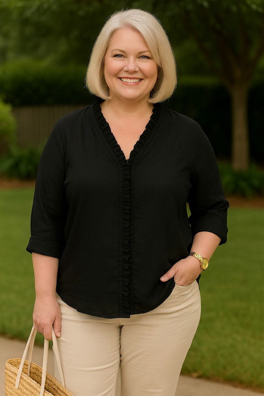 Denise | V-Neck Blouse