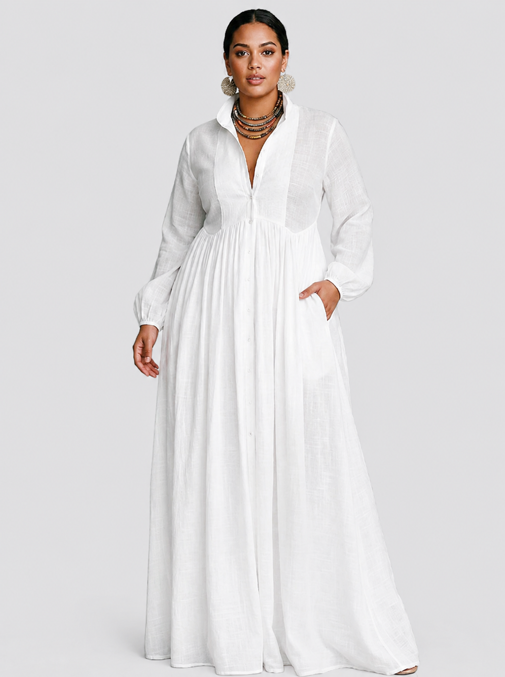 Daphne | Long Sleeve Maxi Dress
