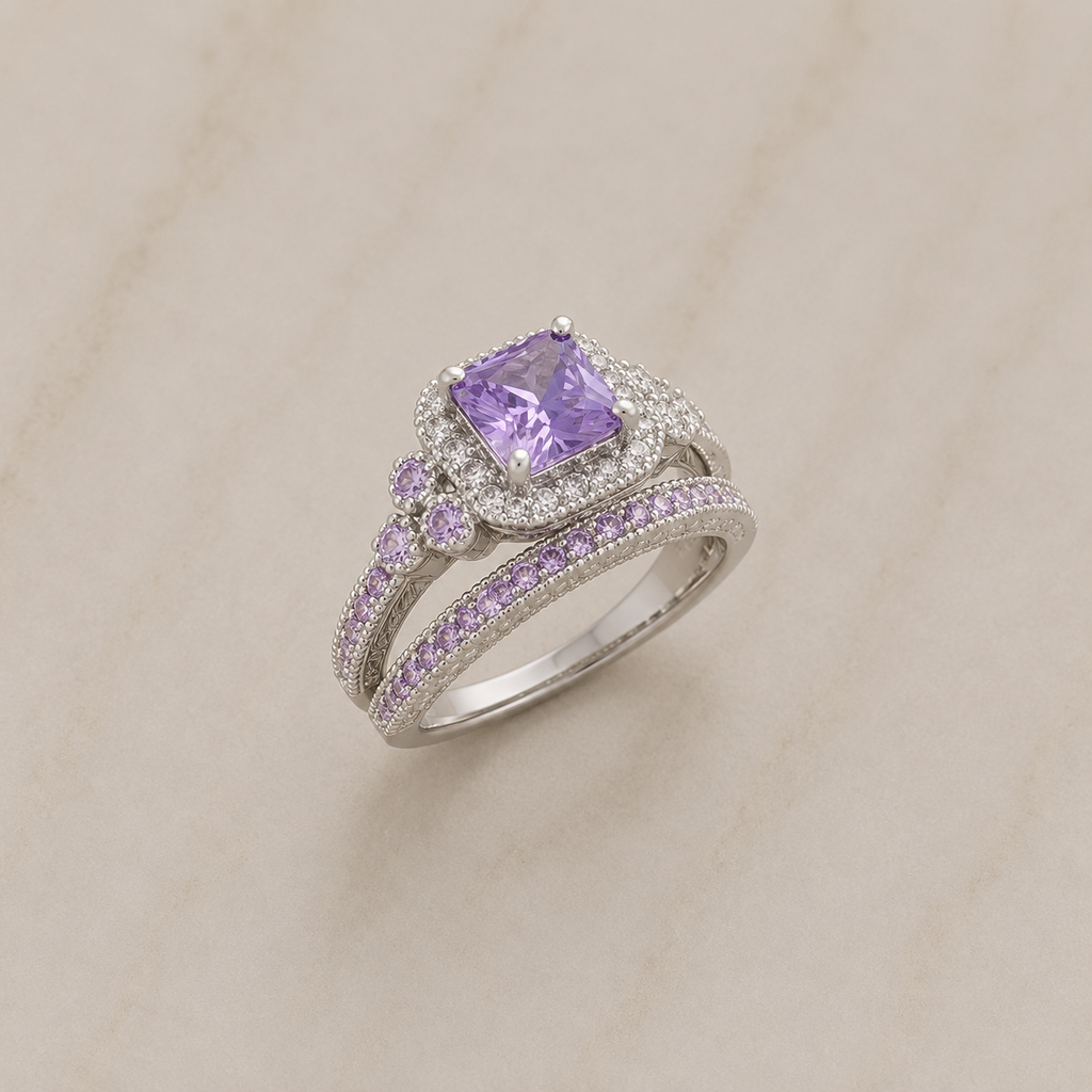 Roxanne | Stacking Cubic Zirconia Ring Set for Women
