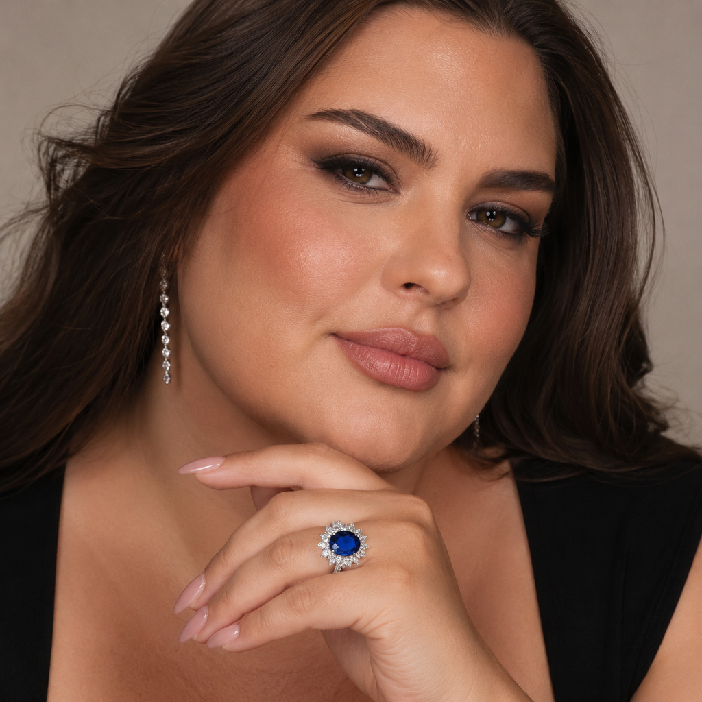 Carrie | Halo Cubic Zirconia Ring for Women