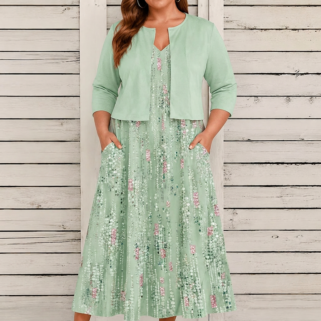 Selina | Floral Two-Piece Dress Set