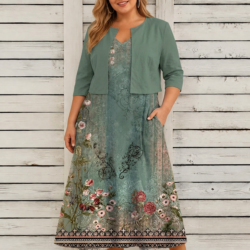 Theresa | Floral Two-Piece Dress Set