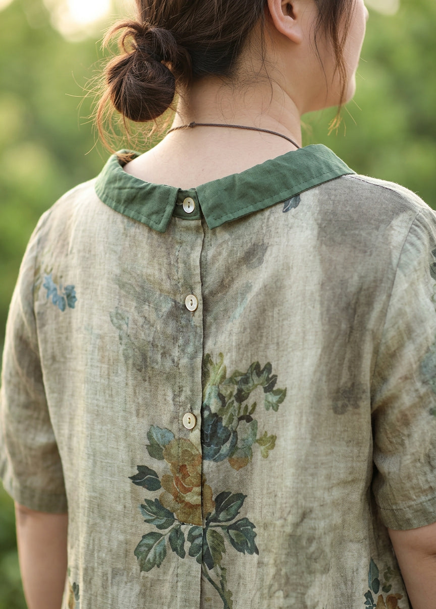 Sadie | Floral Mock Neck Shirt